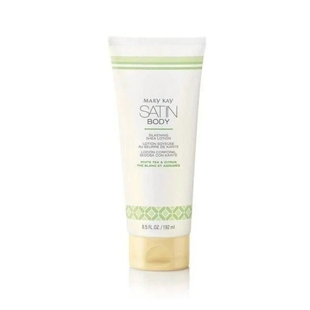 Mary Kay Satin Body Silkening Shea Lotion White Tea and Citrus 6.5oz Sealed New